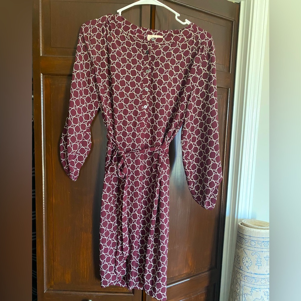 LOFT burgundy dress
